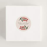 "Cherry Tomatoes" - Bridal Shower Favor Stickers in Tomato by Katharine Watson - In Use