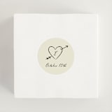 "Vintage Lovers" - Bridal Shower Favor Stickers in Champagne by Helena Vitto - In Use