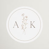 "kouignette" - Bridal Shower Favor Stickers in Chiffon by chocomocacino - Front