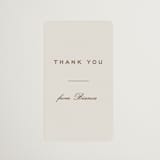 "Campania" - Bridal Shower Favor Stickers in Cocoa by Megan Davis - Front