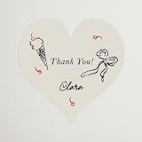 "Sweets & Treats" - Bridal Shower Favor Stickers in Licorice by Sarah Rosenthal - Front