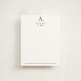 "Initial then Period" - Business Stationery in Black by SimpleTe Design - Front