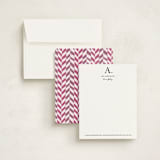 "Initial then Period" - Business Stationery in Black by SimpleTe Design - Assembled