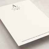 "Initial then Period" - Business Stationery in Black by SimpleTe Design - Detail