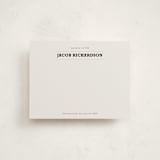 "Sartorialist" - Business Stationery in Charcoal by Luisa Garcia - Front