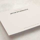 "Sartorialist" - Business Stationery in Charcoal by Luisa Garcia - Detail