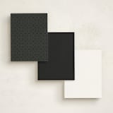 "Monolith" - Business Stationery in Black by Lori James - Back of Card Options