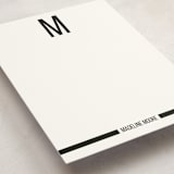 "Monolith" - Business Stationery in Black by Lori James - Detail