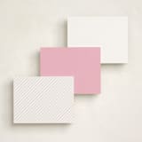 "Simple and Pretty" - Business Stationery in Pink by Up Up Creative - Back of Card Options