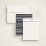 "Striped Divide" - Business Stationery in Navy by A.C.R. - Assembled
