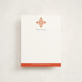 "Modern Elegance" - Business Stationery in Orange by Serenity Avenue - Front