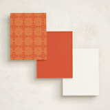 "Modern Elegance" - Business Stationery in Orange by Serenity Avenue - Back of Card Options