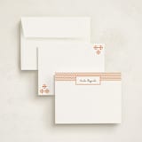 "Paprika Patterned" - Business Stationery in Paprika by Blixa 6 Studios - Assembled