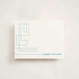 "Technological Mark" - Business Stationery in Techno Blue by Ana Gonzalez - Front
