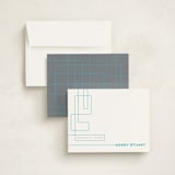 "Technological Mark" - Business Stationery in Techno Blue by Ana Gonzalez - Assembled