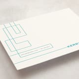 "Technological Mark" - Business Stationery in Techno Blue by Ana Gonzalez - Detail