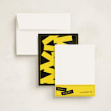 "Simple and Twisted" - Business Stationery in Yellow by Ana Gonzalez - Assembled