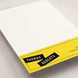 "Simple and Twisted" - Business Stationery in Yellow by Ana Gonzalez - Detail