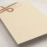 "Infinite Stripes" - Business Stationery in Primary by GeekInk Design - Detail