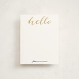 "Hello Friend" - Business Stationery in Champagne by Erin Deegan - Front