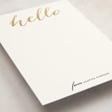"Hello Friend" - Business Stationery in Champagne by Erin Deegan - Detail
