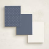 "Hello New Friend" - Business Stationery in New Navy by A.C.R. - Back of Card Options