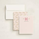 "Leafy Initial" - Business Stationery in Rose by Iwona K - Assembled