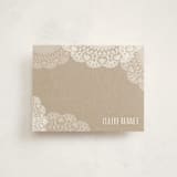 "Doilies On Craft" - Business Stationery in Kraft by Erin Deegan - Front