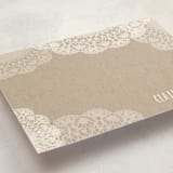 "Doilies On Craft" - Business Stationery in Kraft by Erin Deegan - Detail
