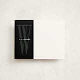 "Minimalist Chic" - Business Stationery in Midnight by Lori James - Front