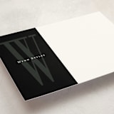 "Minimalist Chic" - Business Stationery in Midnight by Lori James - Detail