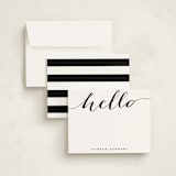 "Chic Black and Gold" - Business Stationery in Cotton by Hooray Creative - Assembled