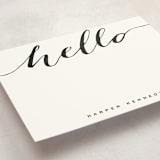 "Chic Black and Gold" - Business Stationery in Cotton by Hooray Creative - Detail