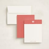 "Oh So Peachy Polkadot" - Business Stationery in Coral by Hanke Arkenbout - Assembled