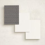 "Scalloped Swagger" - Business Stationery in Midnight by A.C.R. - Back of Card Options