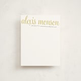 "21st Century Girl" - Business Stationery in Mustard by June Letters Studio - Front
