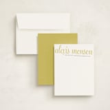 "21st Century Girl" - Business Stationery in Mustard by June Letters Studio - Assembled