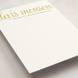 "21st Century Girl" - Business Stationery in Mustard by June Letters Studio - Detail