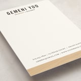 "The Woods" - Business Stationery in Birch by June Letters Studio - Detail