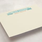 "World Traveler" - Business Stationery in Pacific Blue by June Letters Studio - Detail