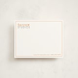 "A Bold Impression" - Business Stationery in Tangerine by amanda cunningham - Front