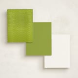 "According to Dotty" - Business Stationery in Grass by Cathy Haebe - Back of Card Options