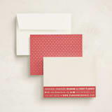 "Hearts" - Business Stationery in Cherry Red by June Letters Studio - Assembled