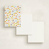 "Oh Hello Birds" - Business Stationery in Electric Yellow by Avie Designs - Back of Card Options