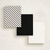 "The Minimalist" - Business Stationery in Black by A.C.R. - Back of Card Options