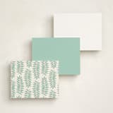 "Botanic" - Business Stationery in Seafoam by leslie hamer - Back of Card Options