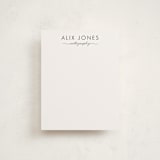 "Calligrapher" - Business Stationery in Black Diamond by Lauren Chism - Front