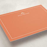 "Corner Boutique" - Business Stationery in Orange Whip by Monica Tuazon - Detail