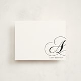 "Initial Love" - Business Stationery in Charcoal by SimpleTe Design - Front