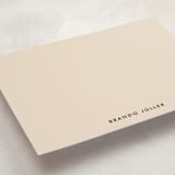 "Savant Plaid" - Business Stationery in Granite by Yolanda Mariak Chendak - Detail